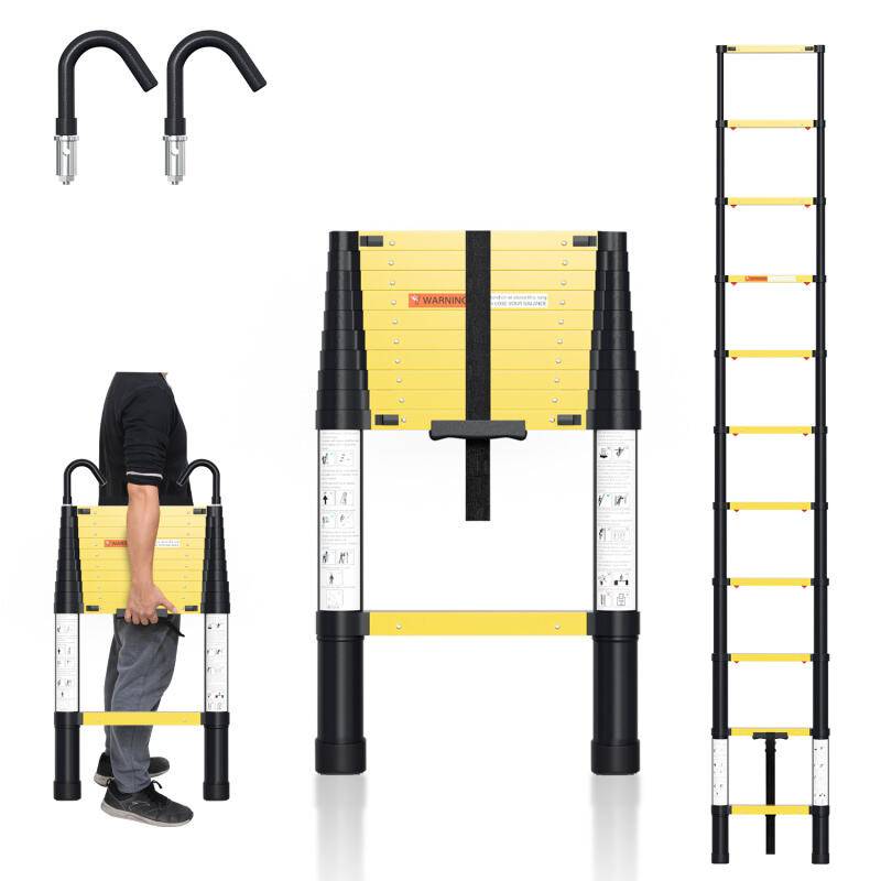 3.2M Alu Teleskopleiter Klappleiter Stehleiter Schiebeleiter Mehrzweckleiter Leiter Anlegeleiter Aluleiter