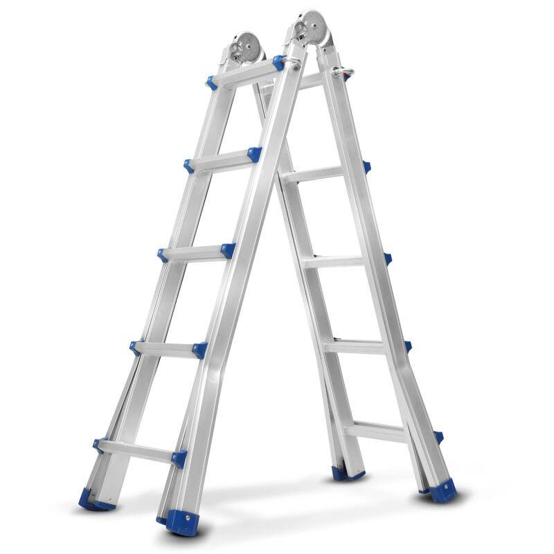 Multifunktionsleiter Aluleiter Klappleiter Anlegeleiter Bockleiter 4x5 Sprossen