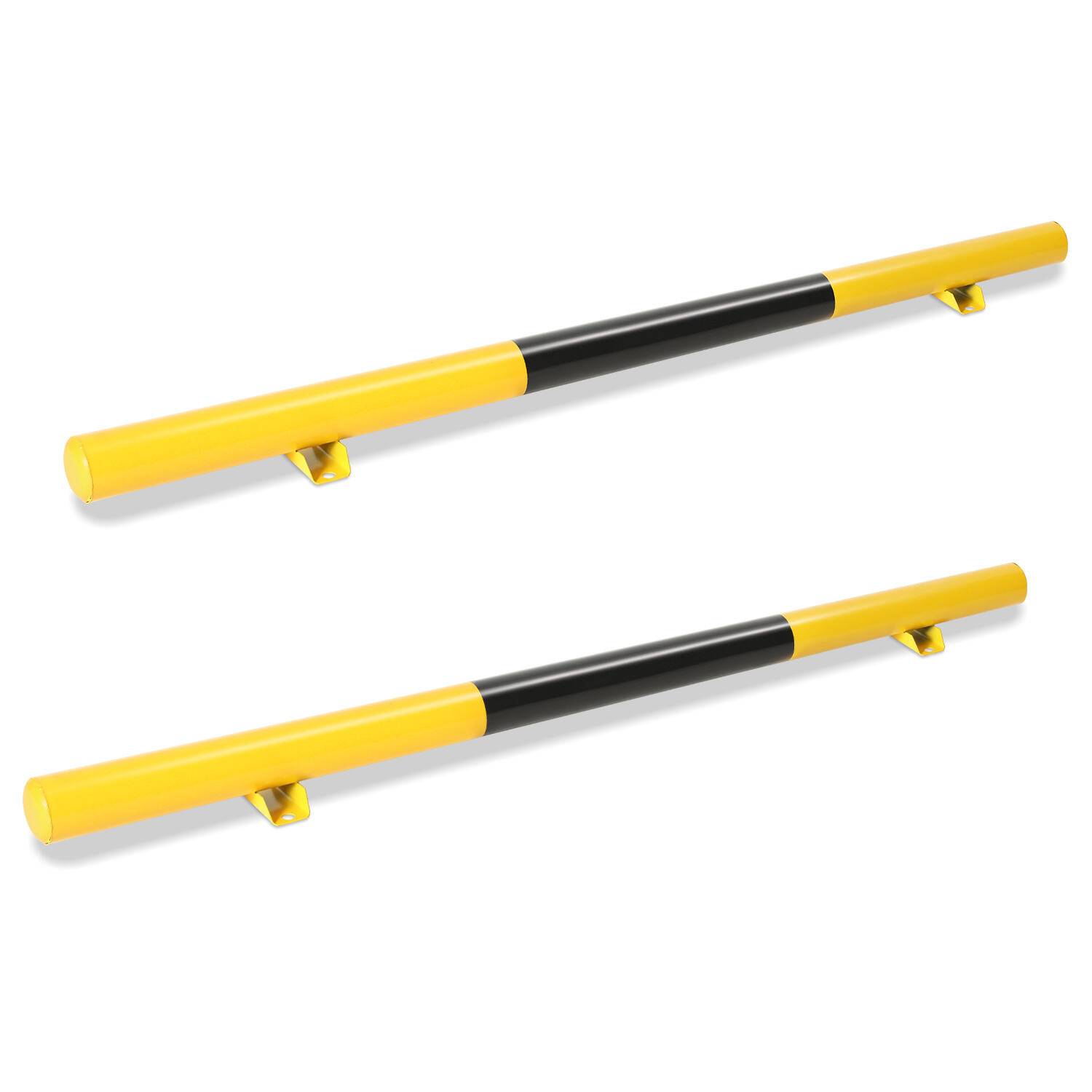 2X Radstopper Parkstopp Reflexstreifen Ebonite-Hartkautschuk Reflektor Abstand