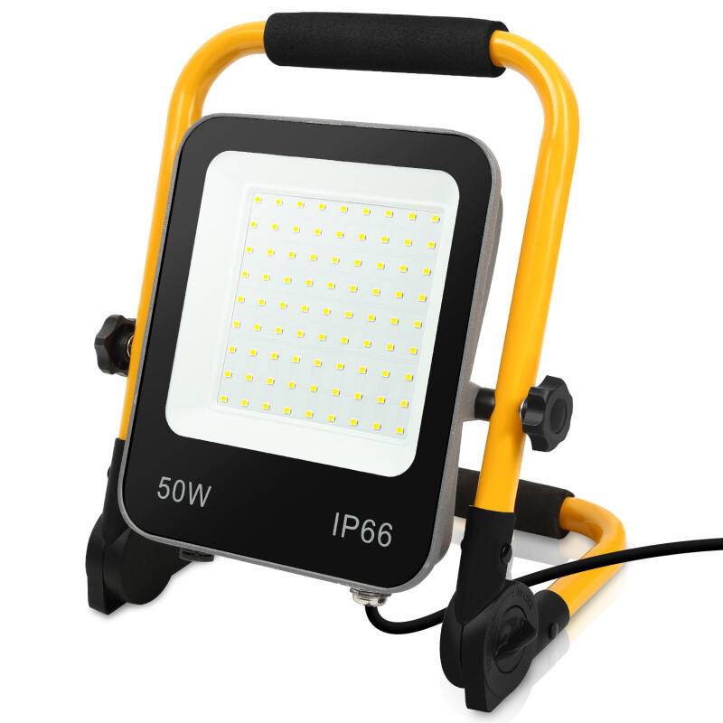 LED Baustrahler Fluter stativ Arbeitsleuchte LED Fluter Arbeitsscheinwerfer IP66 50W