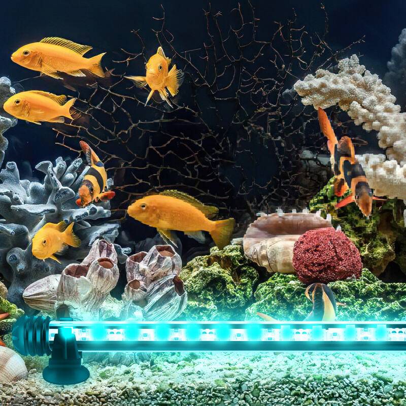 92.5cm LED Aquarium Beleuchtung IP67 Wasserfest RGB Licht Aufsetzleuchte Dimmbar Fisch Tank Unterwasser Lampe