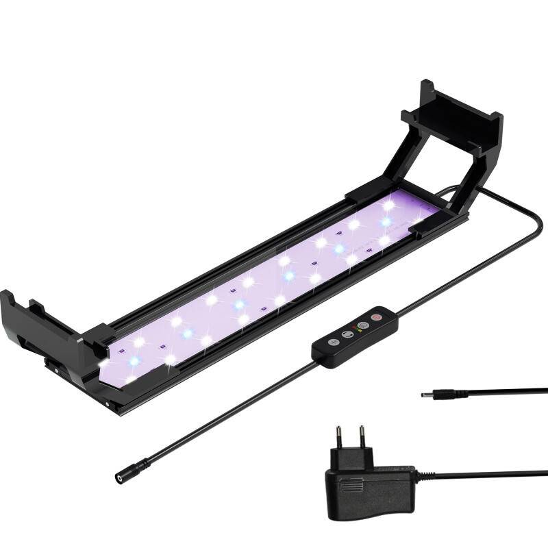 35-50cm LED Aquarium Beleuchtung Fisch Tank Lampe Vollspektrum Pflanzenlicht für Aquarienpflanzen Wachstum