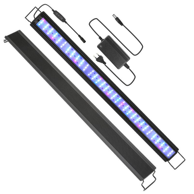 107-130 cm LED Aquarium Lampe Tank Leuchtet Unterwasser Beleuchtung Dimmbar 3 Lichtmodi mit Timer,45W