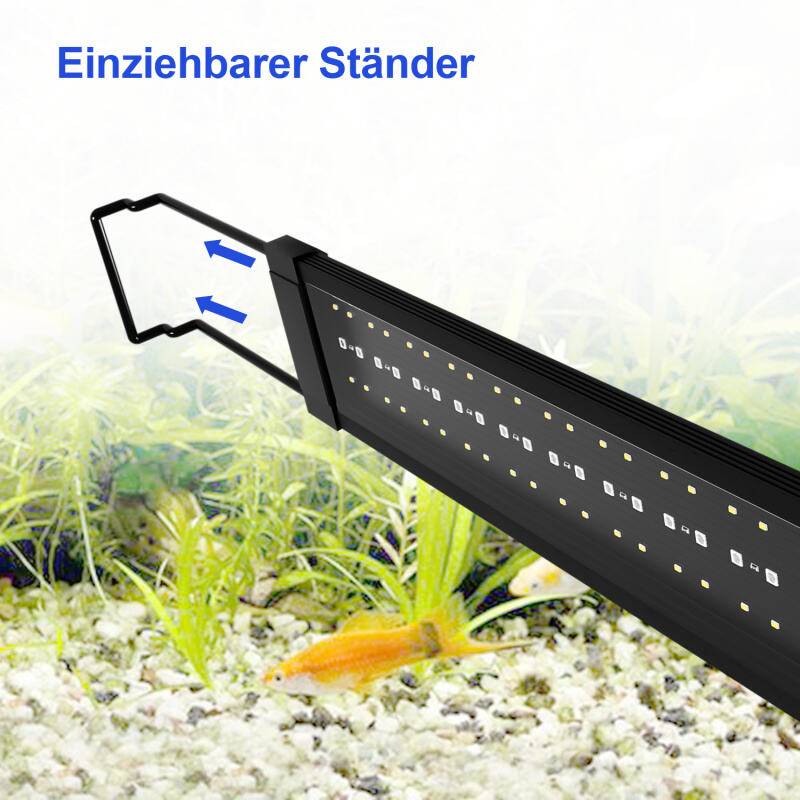 LED Aquarium Lampe Tank Leuchte Dimmbar Beleuchtung mit Fernbedienung,45w,120-150CM