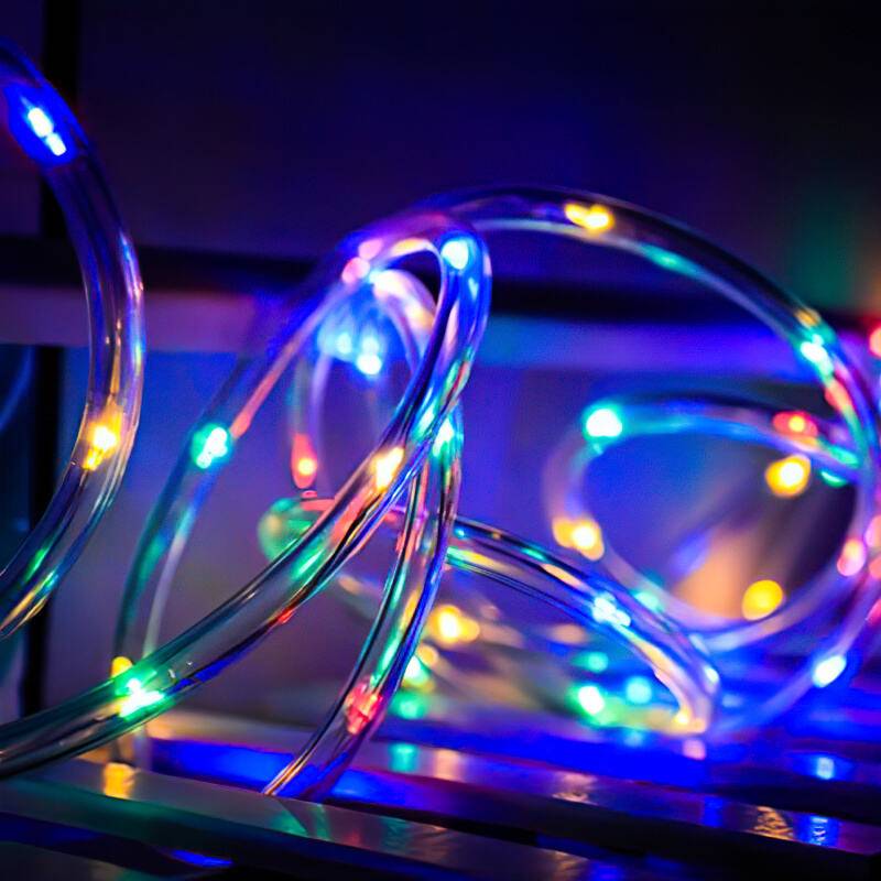 12 M Solar Lichterkette Lichtschlauch LED Lichterkette 8 Lichtmodi Party Garten Innen Außen Deko Weihnachtsbeleuchtung