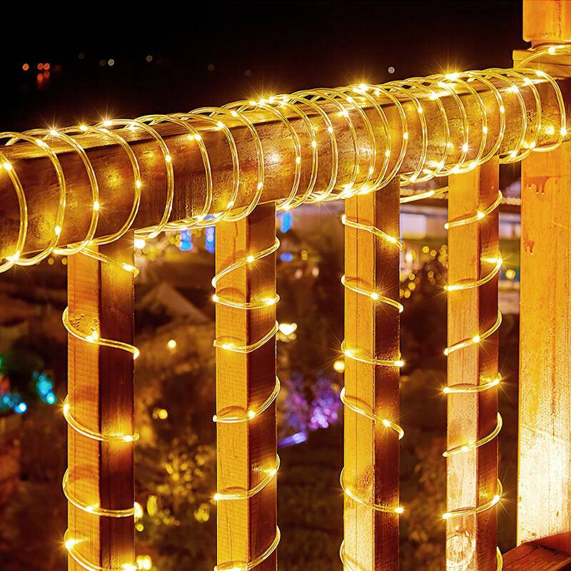 30M LED Lichterschlauch LED Lichterkette 8 Modi IP65 Wasserdicht Lichtschlauch Außen Garten Party Weihnachten Deko Warmweiß
