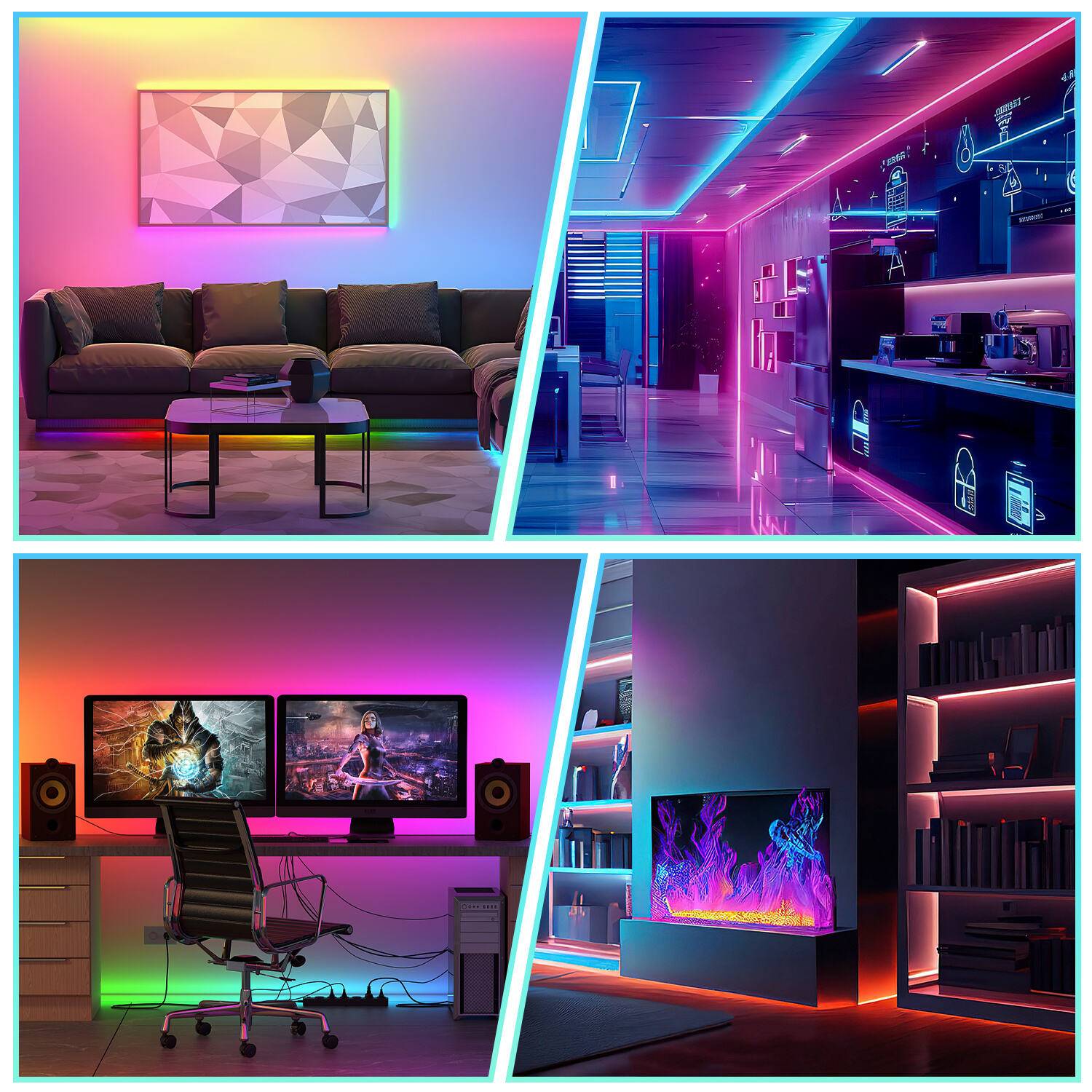 NEON LED Streifen Dimmbar 10M, RGBIC Neon LED Strip, App Steuerung und Fernbedienung Timer Musik Sync, mit Alexa und Google Assistant Innen Außen