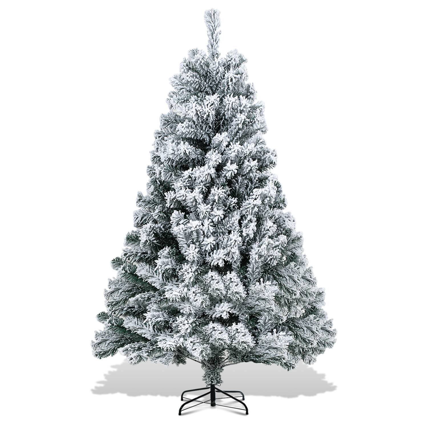 Weihnachtsbaum Beflockung Schneestaub Weihnachtsdekoration Kunstbaum 150cm mit Schneestaub