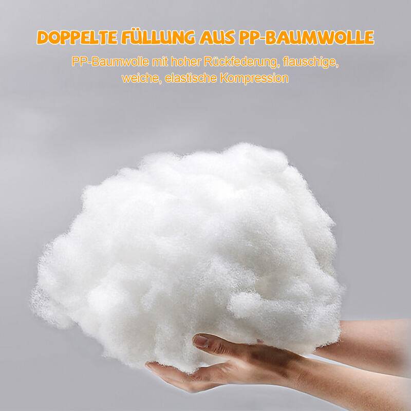 Hundebett Plüsch Schlafplatz Hundekissen Katzenbett Waschbares rutschfestes komfortables 60cm Hellgrau