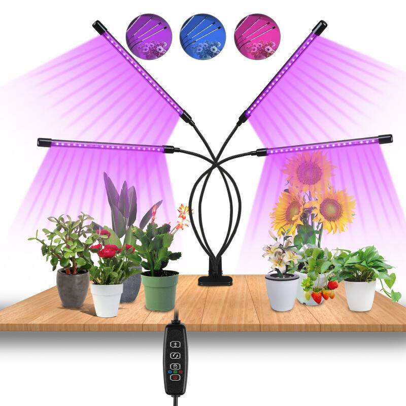 Grow Lampe LED Pflanzenlampe Vollspektrum Pflanzenlicht Zimmerpflanzen Wachstumslampe 40W