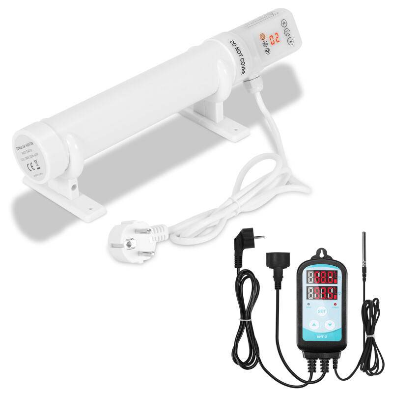 Gewächshausheizung 60W Mit 3000W Digitaltemperaturregler Elektrische Stabheizung Weiß für Gewächshäuser Flexible Installation
