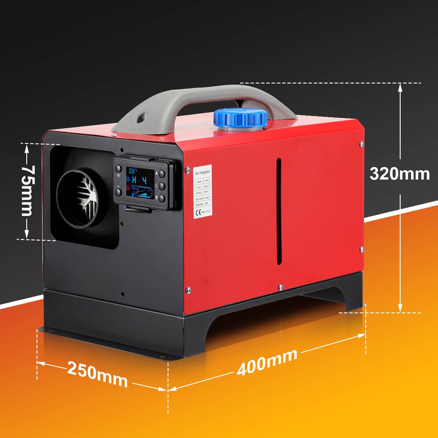 12V 8KW Air Diesel Standheizung Integration LCD Diesel Luftheizung PKW Heizung mit Fernbedienung