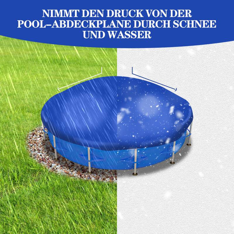 5pcs Poolkissen Pool Winter Luftkissen 122 x 122 x 60 cm, Pool Polster, Luftkissen, Winterkissen für Abdeckplanen Poolabdeckung Winter Überwinterung