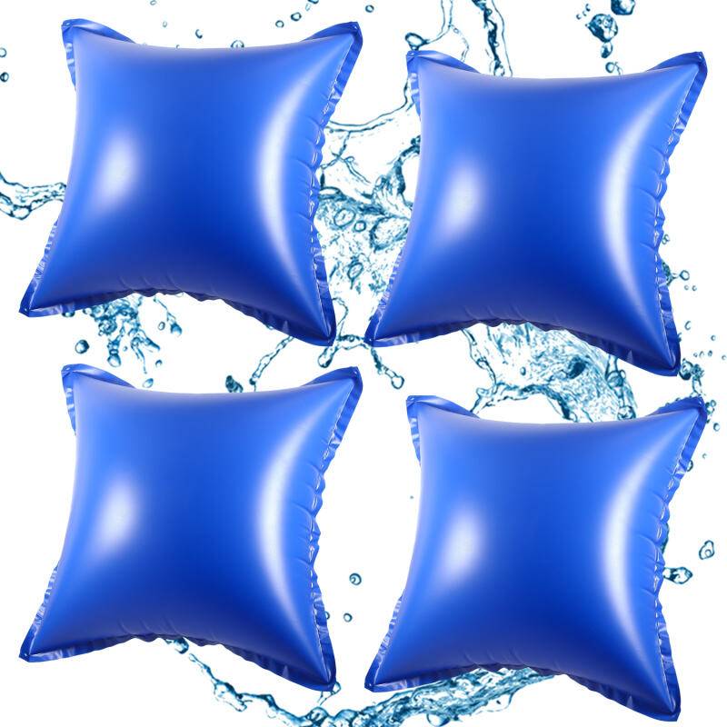 4pcs Poolkissen Pool Winter Luftkissen 122 x 122 x 60 cm, Pool Polster, Luftkissen, Winterkissen für Abdeckplanen Poolabdeckung Winter Überwinterung