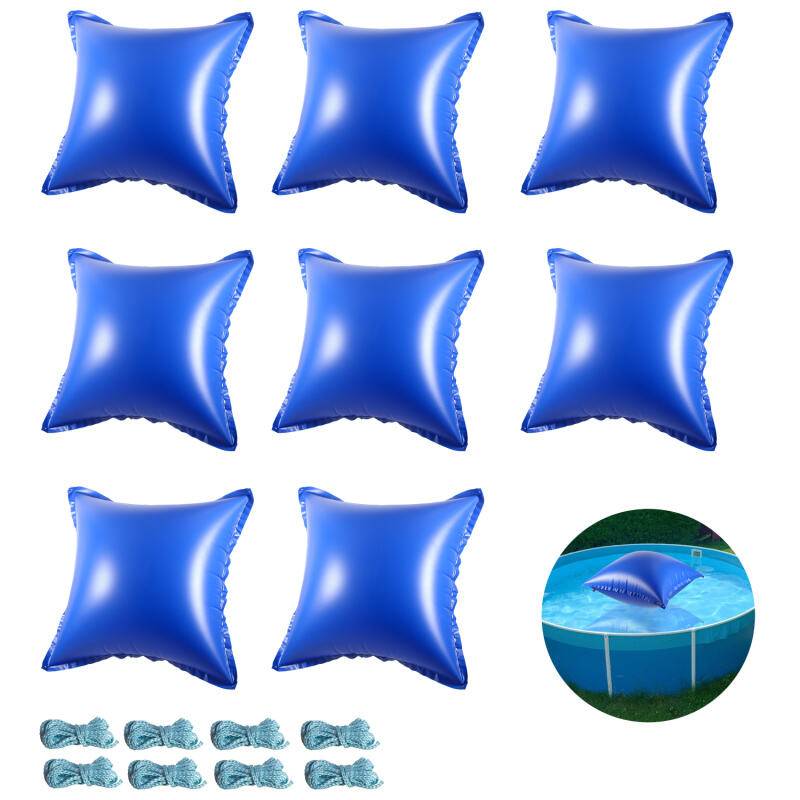 8pcs Poolkissen Pool Winter Luftkissen 122 x 122 x 60 cm, Pool Polster, Luftkissen, Winterkissen für Abdeckplanen Poolabdeckung Winter Überwinterung