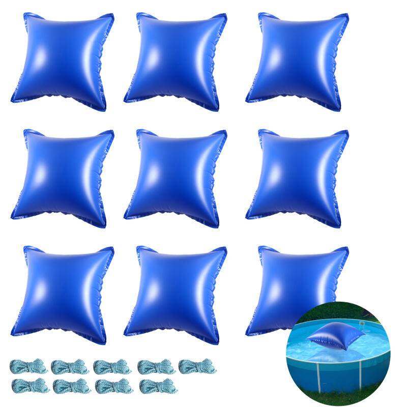 9pcs Poolkissen Pool Winter Luftkissen 122 x 122 x 60 cm, Pool Polster, Luftkissen, Winterkissen für Abdeckplanen Poolabdeckung Winter Überwinterung
