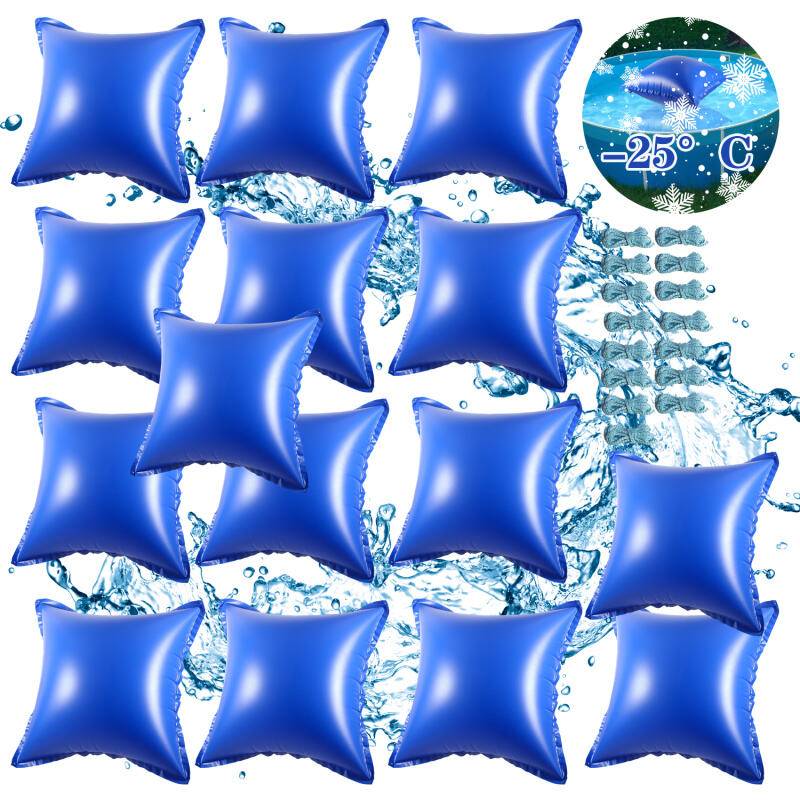 15pcs Poolkissen Pool Winter Luftkissen 122 x 122 x 60 cm, Pool Polster, Luftkissen, Winterkissen für Abdeckplanen Poolabdeckung Winter Überwinterun