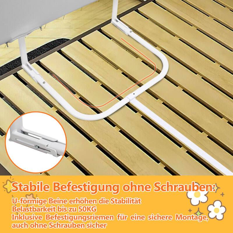 Bettgitter Bettschutzgitter Kinderbettgitter für Kinder Babybettgitter Kinderbettschutzgitter 180cm