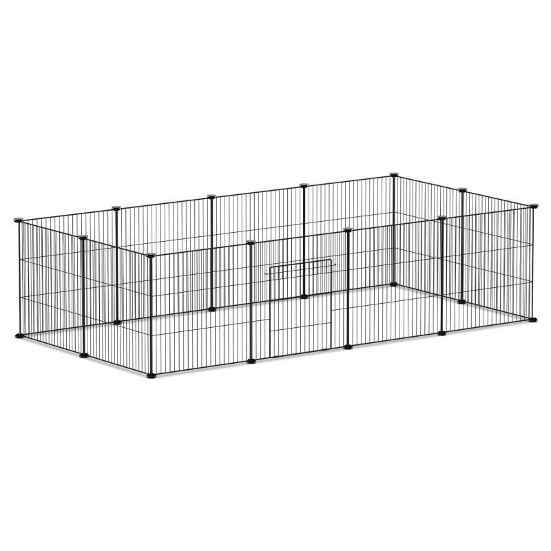 Freigehege Laufgitter Freigehege DIY Kaninchen Welpenauslauf 12 Stück 35x35cm