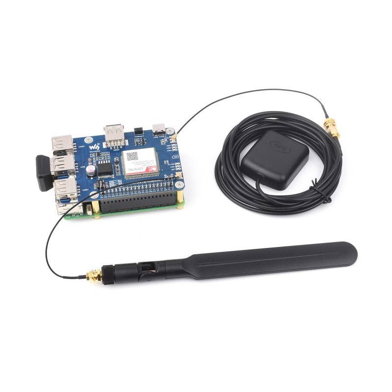 WaveShare Cat-1/GNSS HAT for Raspberry Pi (SIM7670G) Global LTE 4G Cat-1