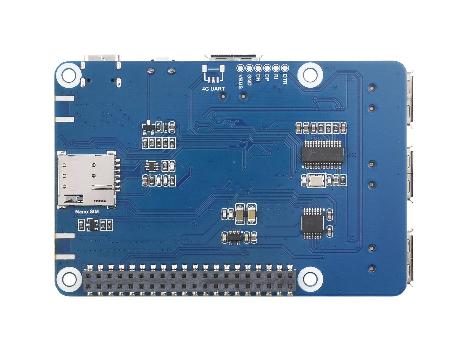 WaveShare Cat-1/GNSS HAT for Raspberry Pi (SIM7670G) Global LTE 4G Cat-1
