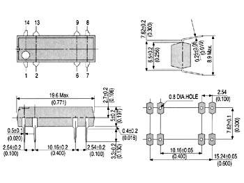 DIL RELAIS 0.5A/10W max. 1 x Wechsler 5Vdc