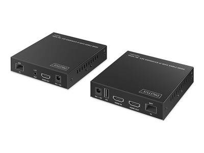 DIGITUS Extender Set HDMI Fiber 4K/60Hz schwarz Multimedia-Technik Netzwerkzubehör