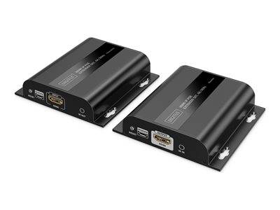 DIGITUS Extender Set HDMI IP PoE 4K/60Hz schwarz Multimedia-Technik Netzwerkzubehör