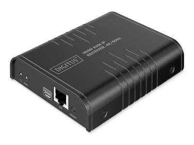 DIGITUS HDMI KVM IP Receiver 4K/60Hz schwarz Multimedia-Technik Verteiler