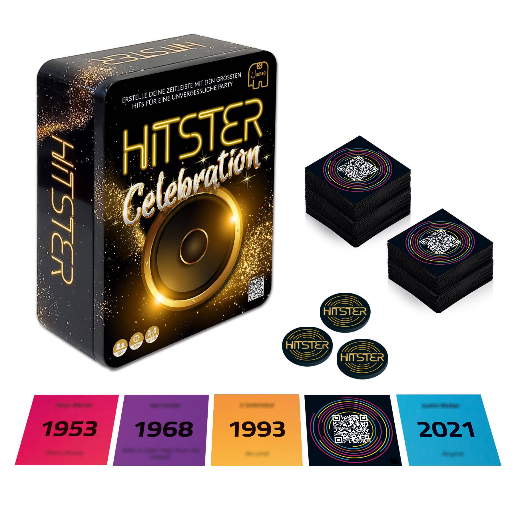 Hitster Celebration, In einer Metalldose, Deutsche Ausgabe