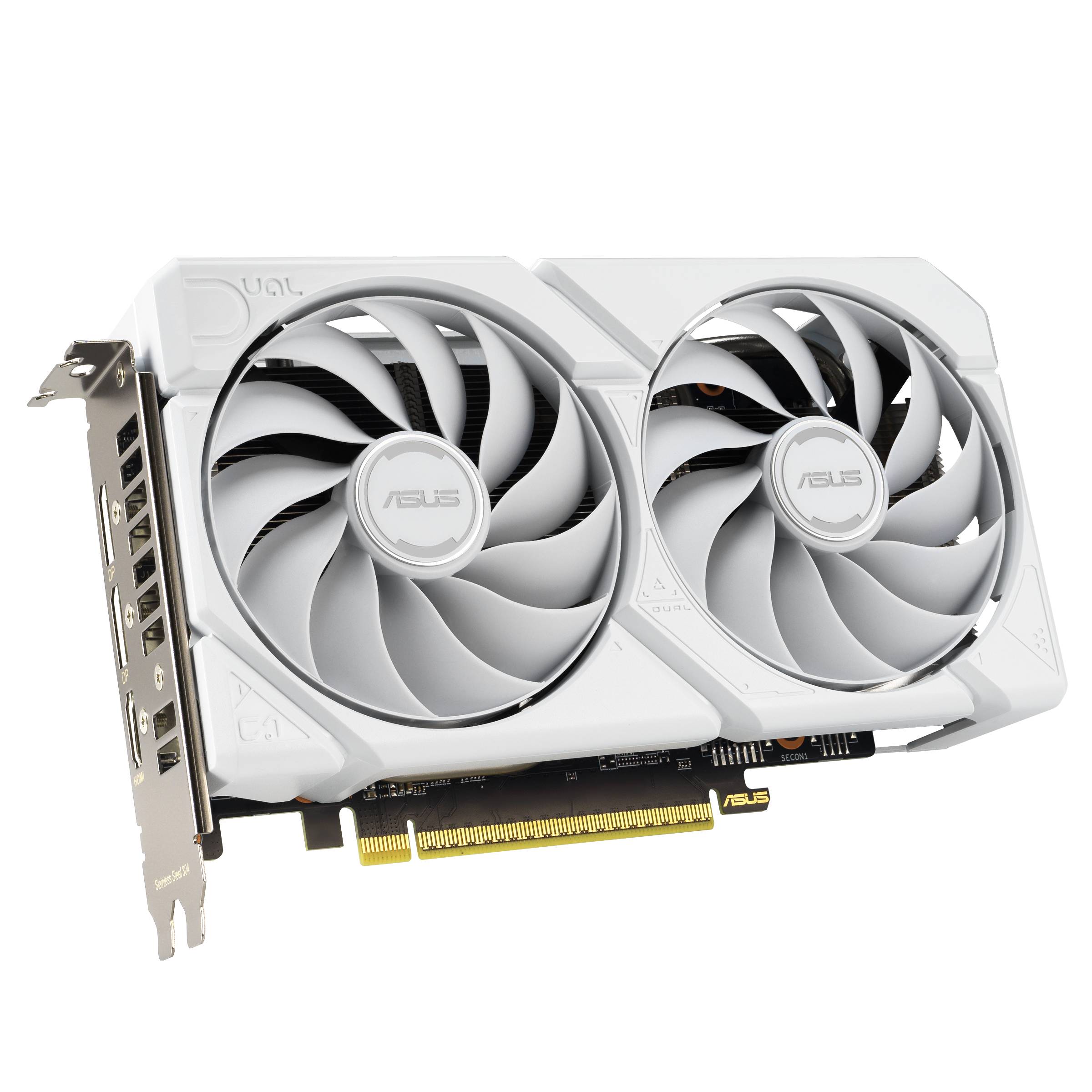 ASUS DUAL Radeon RX 9060 XT 16GB DUAL-RX9060XT-16G-WHITE DDR6 Grafikkarte, HDMI/DP