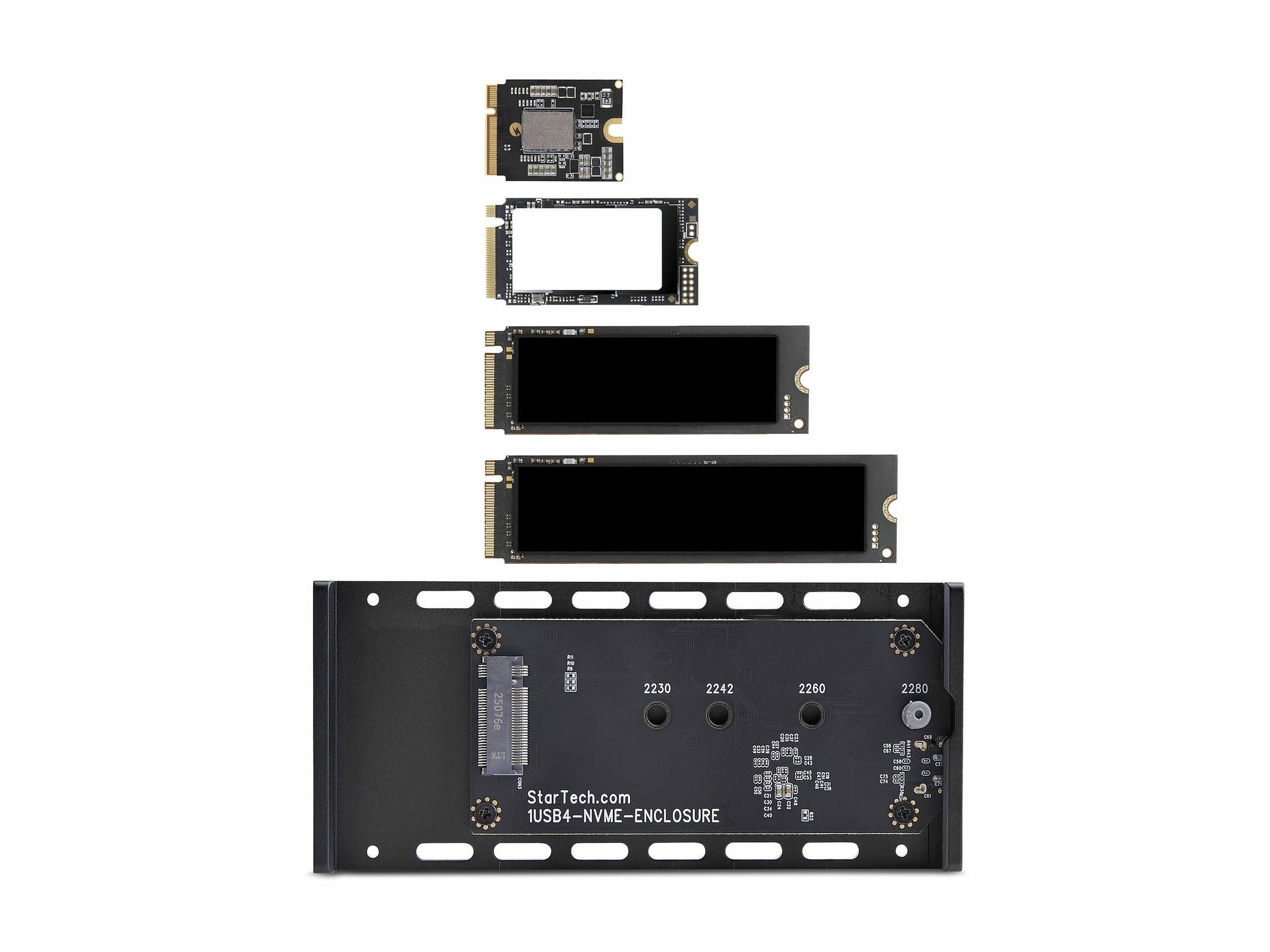 StarTech.com Speichergehäuse - 1 Schächte (PCIe 4.0 x 4 (NVMe))