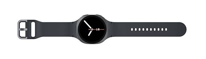 Samsung Galaxy Watch8 - 40 mm - Carbon-Schwarz - intelligente Uhr mit Sportband - Gummi - Graphit - Bandgröße: S/M - Anzeige 3.4 cm (1.34")