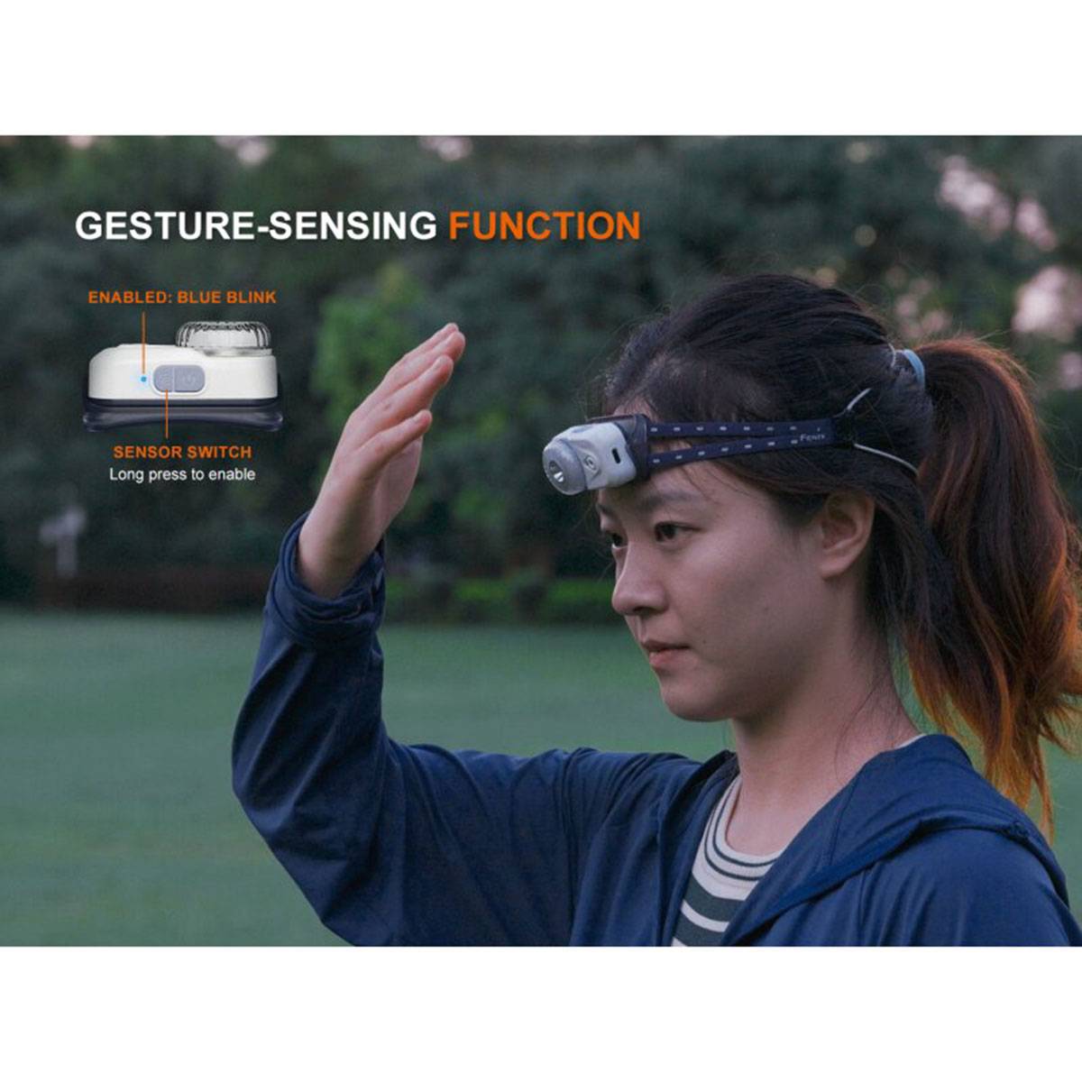 Fenix HL17R 500 Lumen - LED Stirnlampe Mit RGB-Licht Schwarz