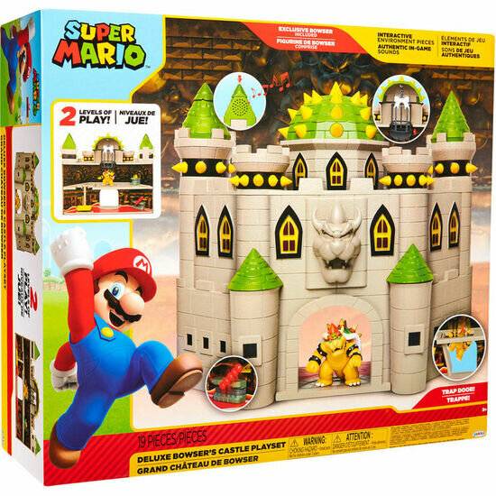 Mario Bros deluxe Bowser Castle Spielset