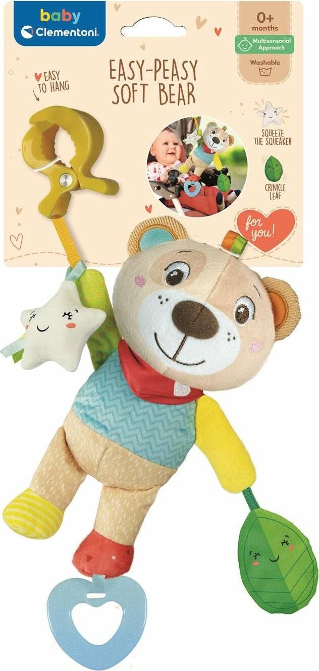 Clementoni Clip Easy Peasy Stofftier - Bär