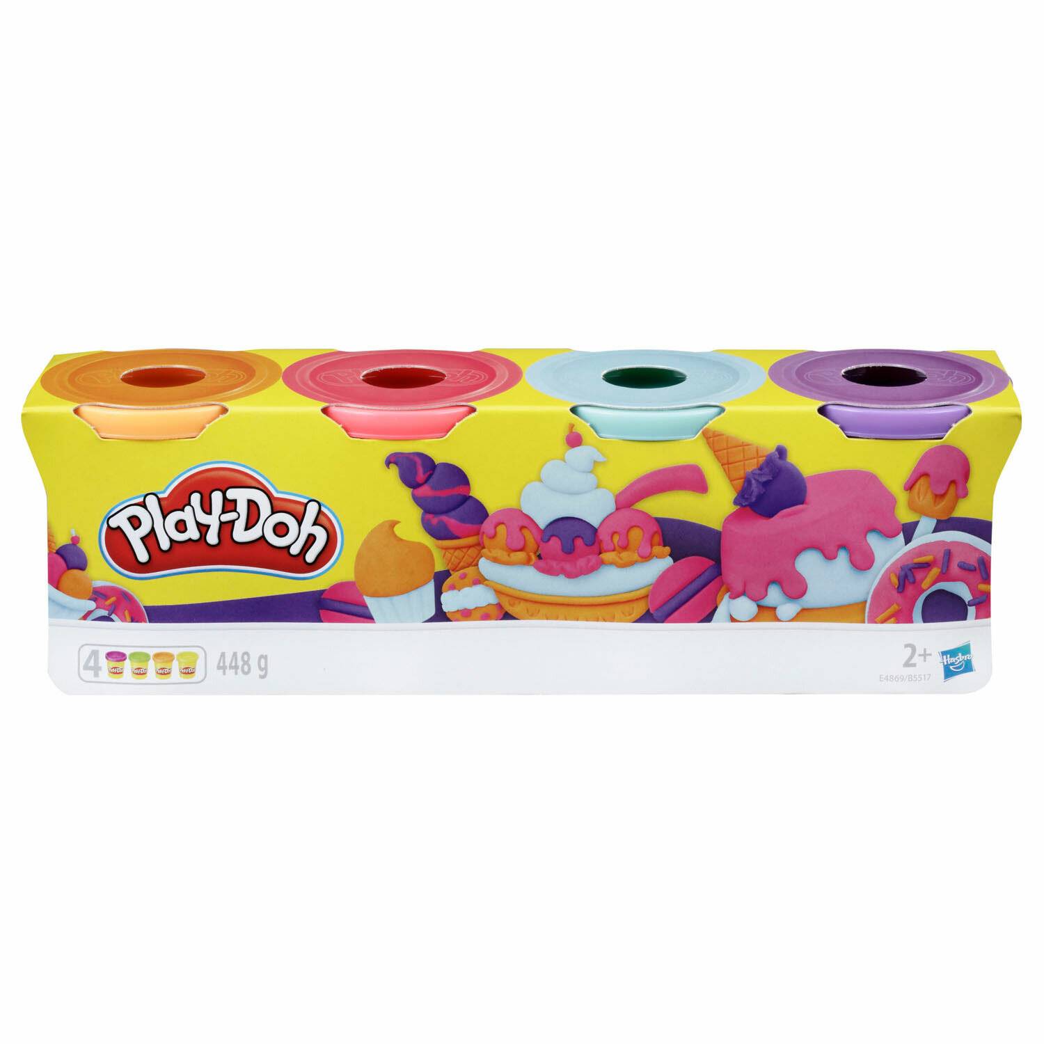 Hasbro Play-Doh 4er-Farbenpack Sweet, Kneten (4 112g-Dosen)