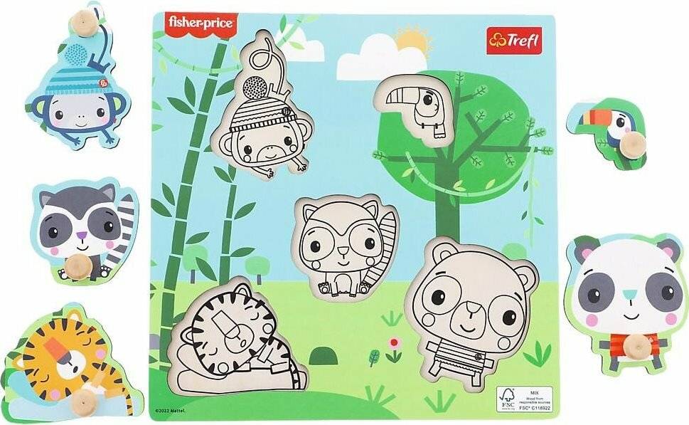 TREFL Dschungelpuzzle aus Holz