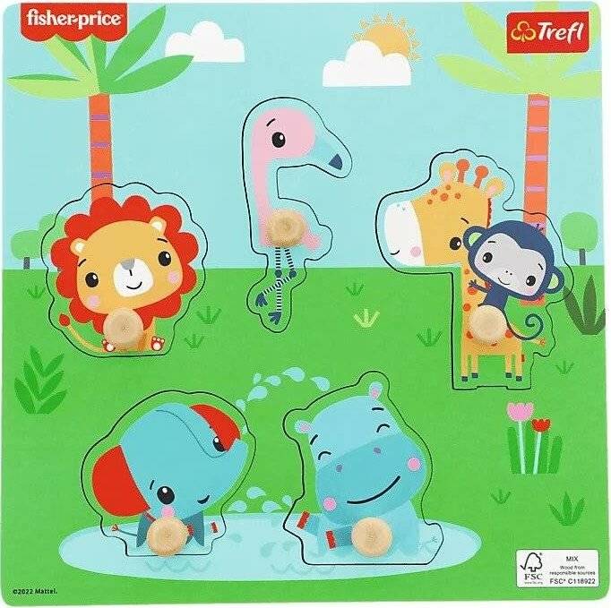 TREFL-Holzpuzzle Spaß in der Wildnis