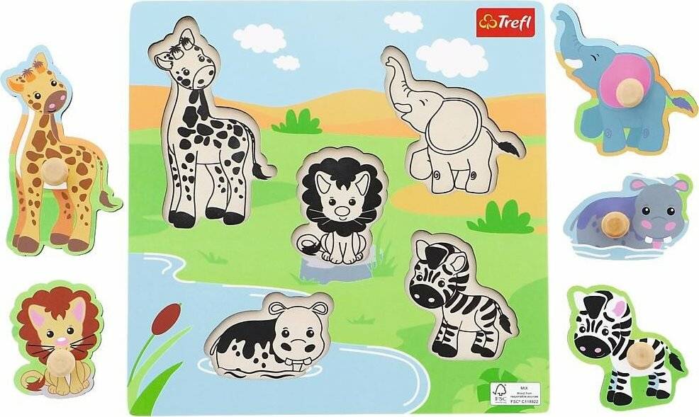 TREFL Holz-Safari-Puzzle