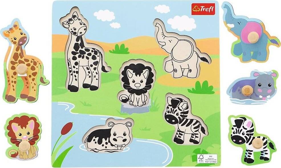 TREFL Holz-Safari-Puzzle