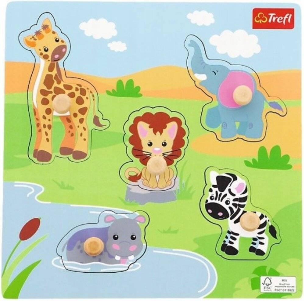 TREFL Holz-Safari-Puzzle