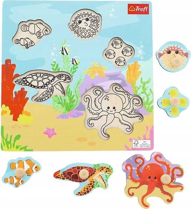 TREFL Holzpuzzle Unterwasser