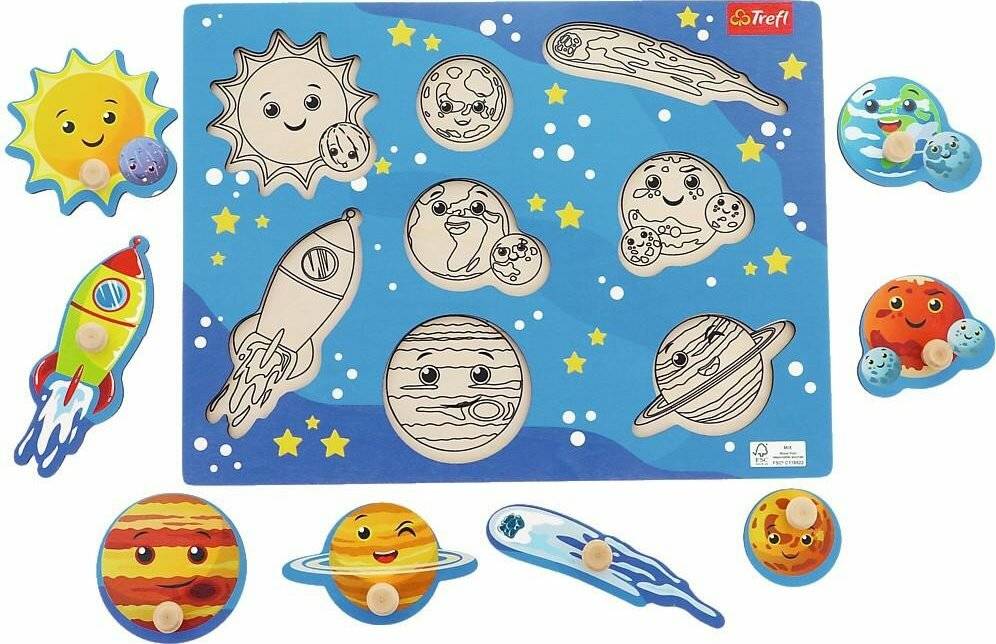 TREFL Holzpuzzle Raum