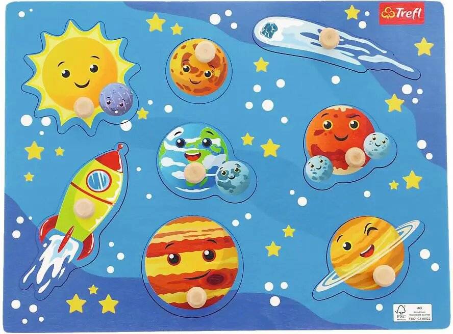 TREFL Holzpuzzle Raum
