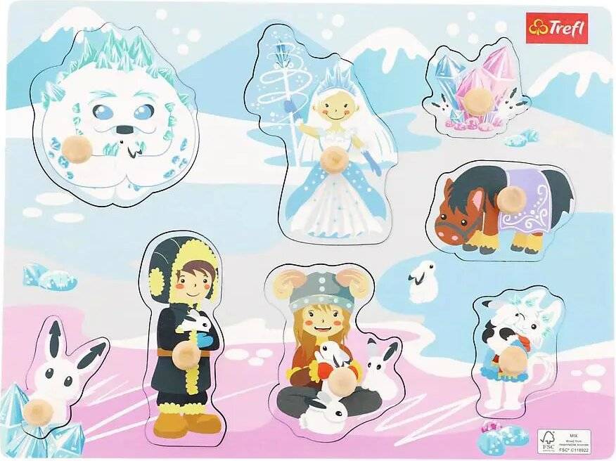 TREFL Holzpuzzle Eisburg