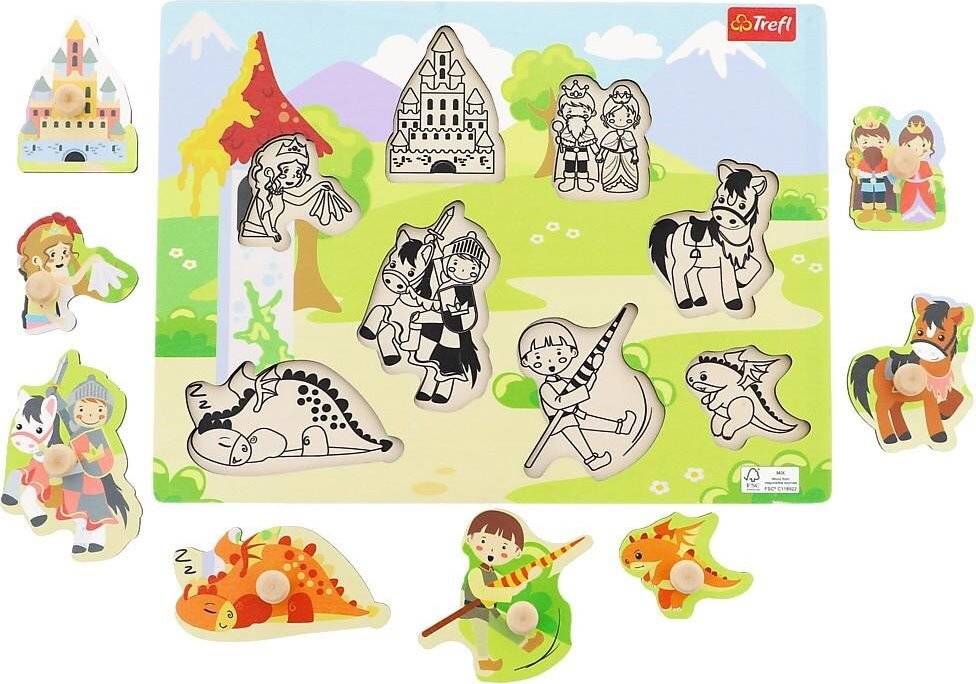 TREFL Holzpuzzle Ritterburg