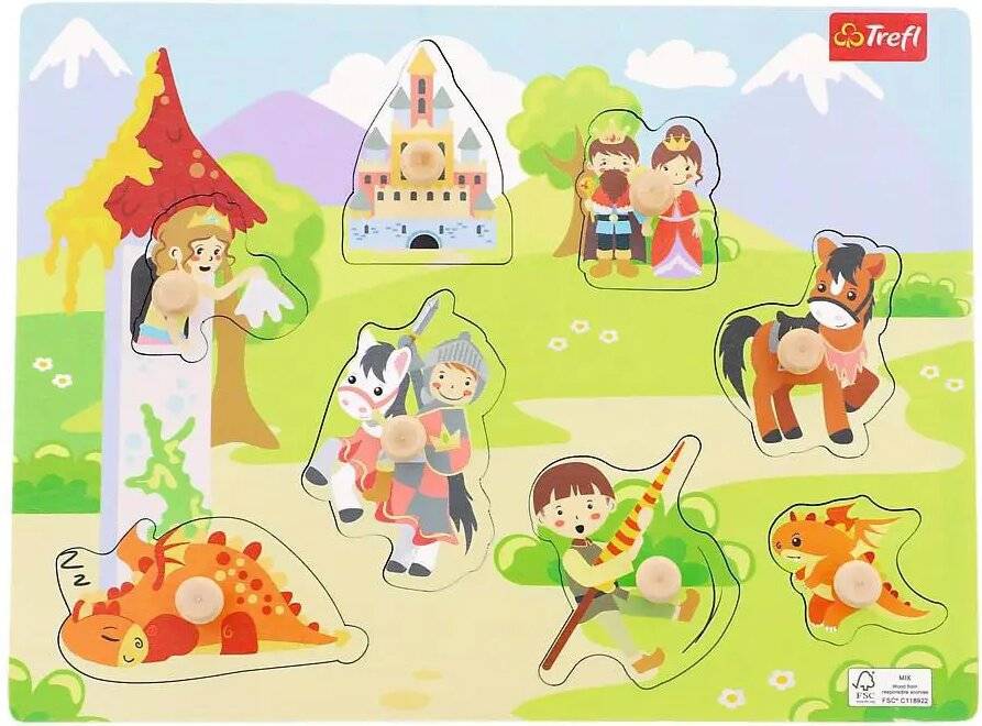 TREFL Holzpuzzle Ritterburg