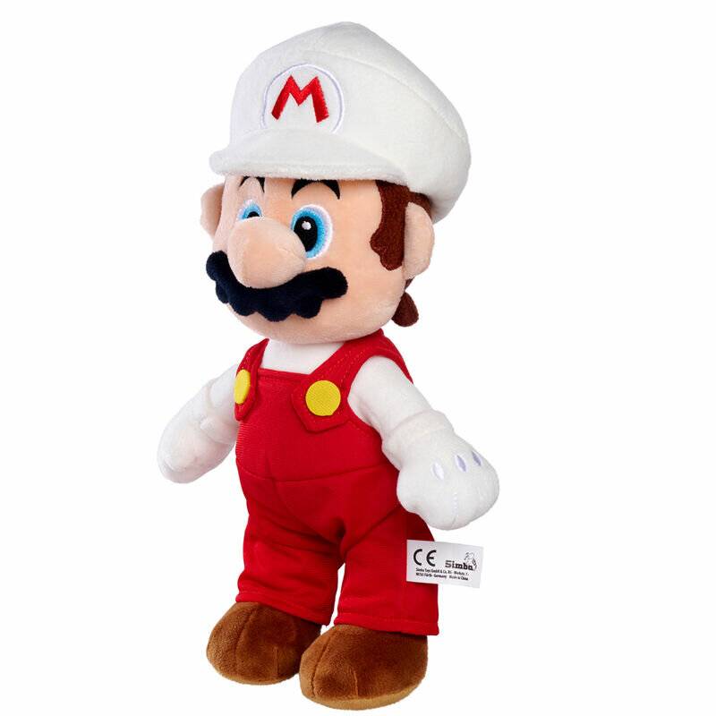 Super Mario - Feuer Mario Plüsch (30 cm)