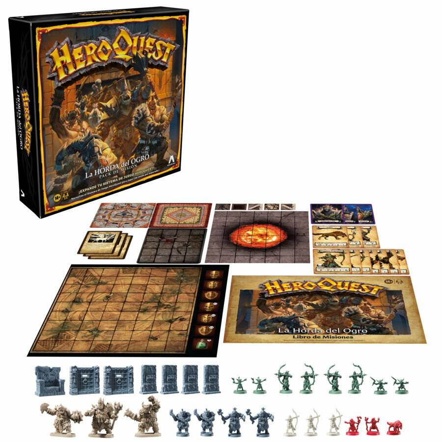 Hasbro Spanisches Brettspiel Heroquest The Ogre Horde Erweiterung